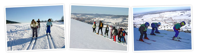 Descente à ski de fond, randonnée en raquettes, ski alpin à Métabief
